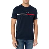 Camiseta Masculina Tommy Hilfiger De Manga Curta Com Listras Exclusivas