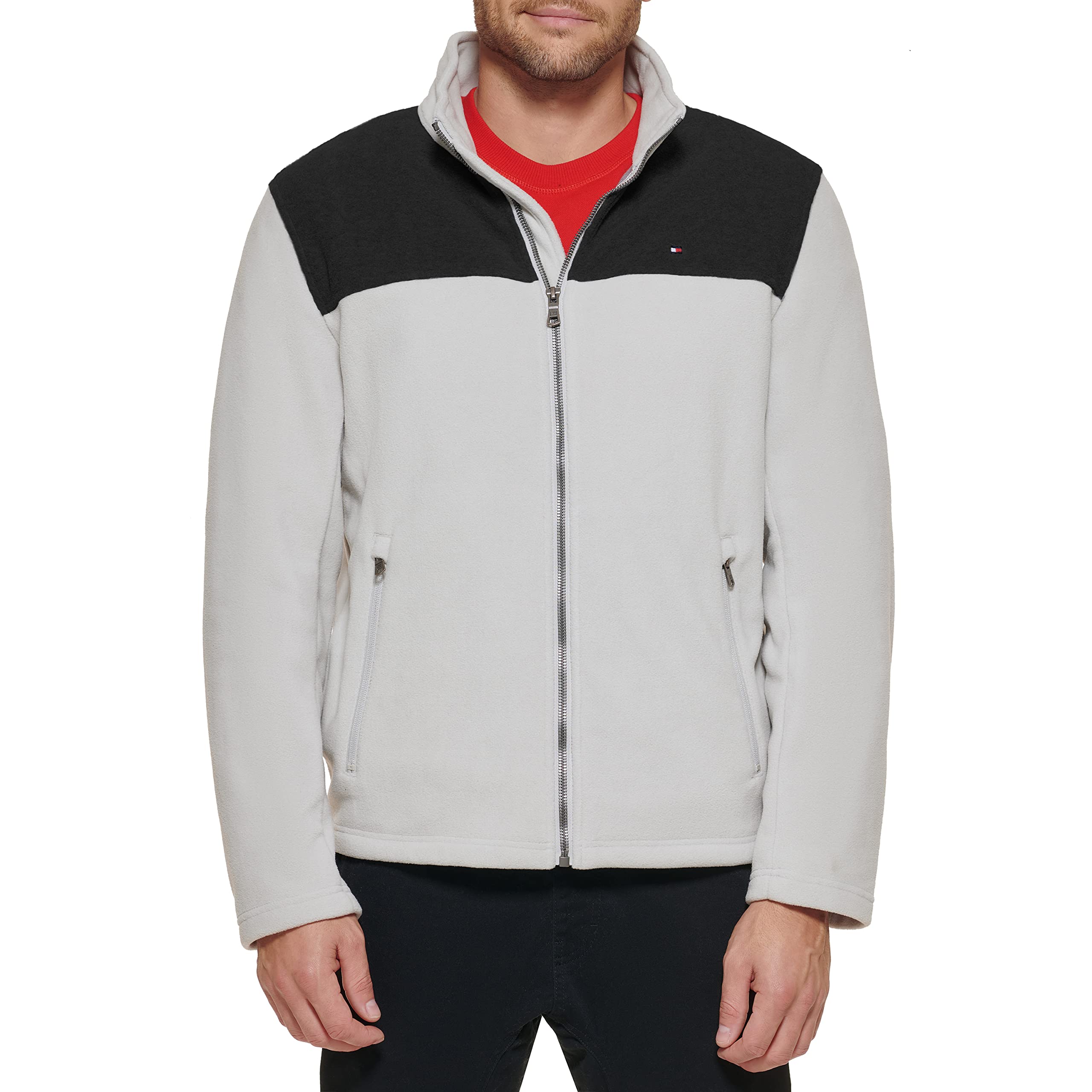 Blusão Tommy Hilfiger Classic Com Zíper Frontal Polar Masculino