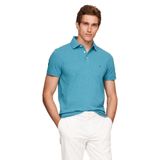 Camisa Polo Tommy Hilfiger 1985 Slim De Manga Curta Para Homens