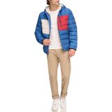 Jaqueta Masculina Tommy Hilfiger, Peso Médio, Forrada Em Sherpa, Azul Acolchoado
