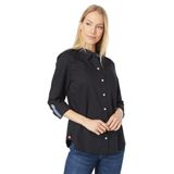 Camisa Feminina Clássica De Algodão De Manga Comprida Tommy Hilfiger
