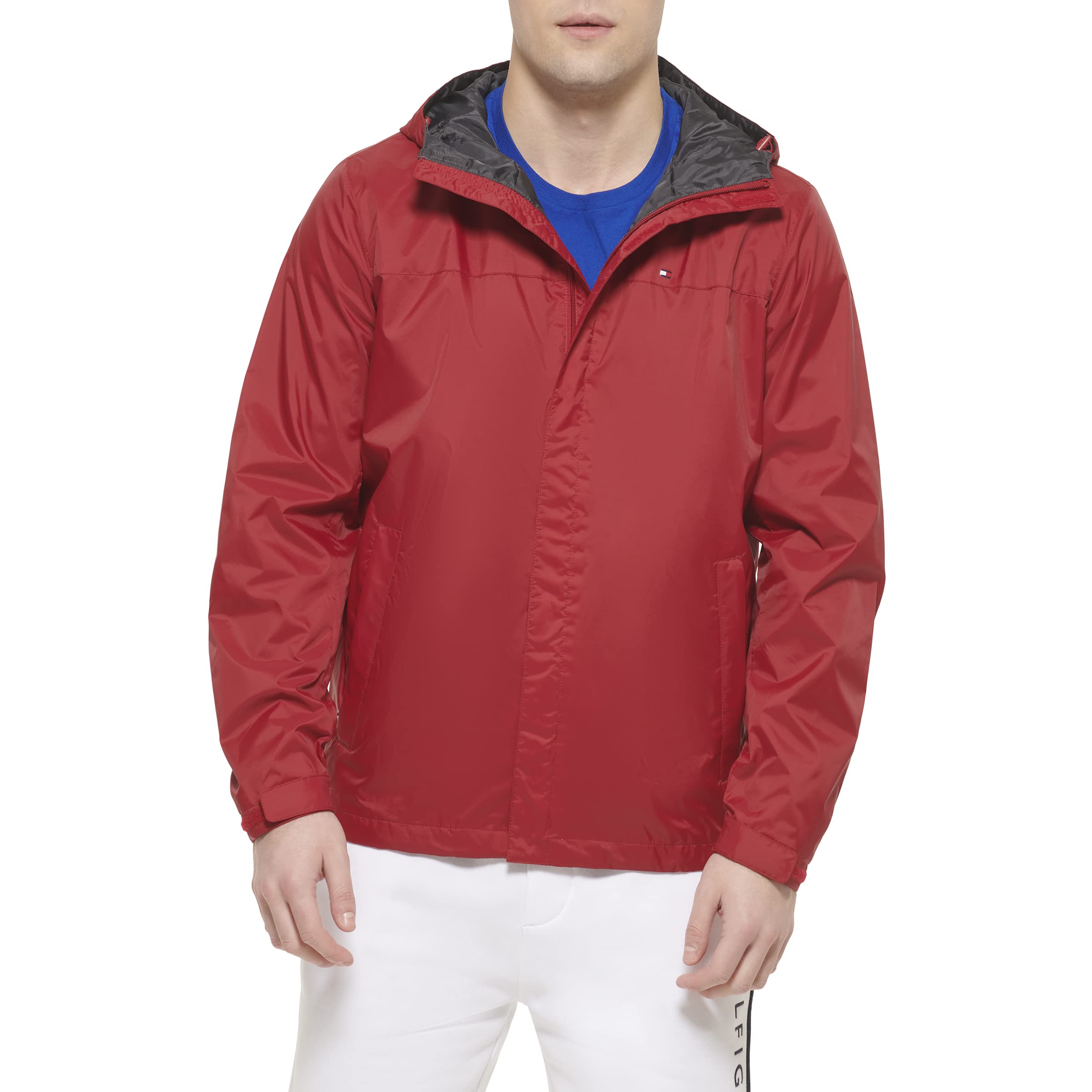 Blusão Tommy Hilfiger Masculina Com Capuz Performance Red Nylon