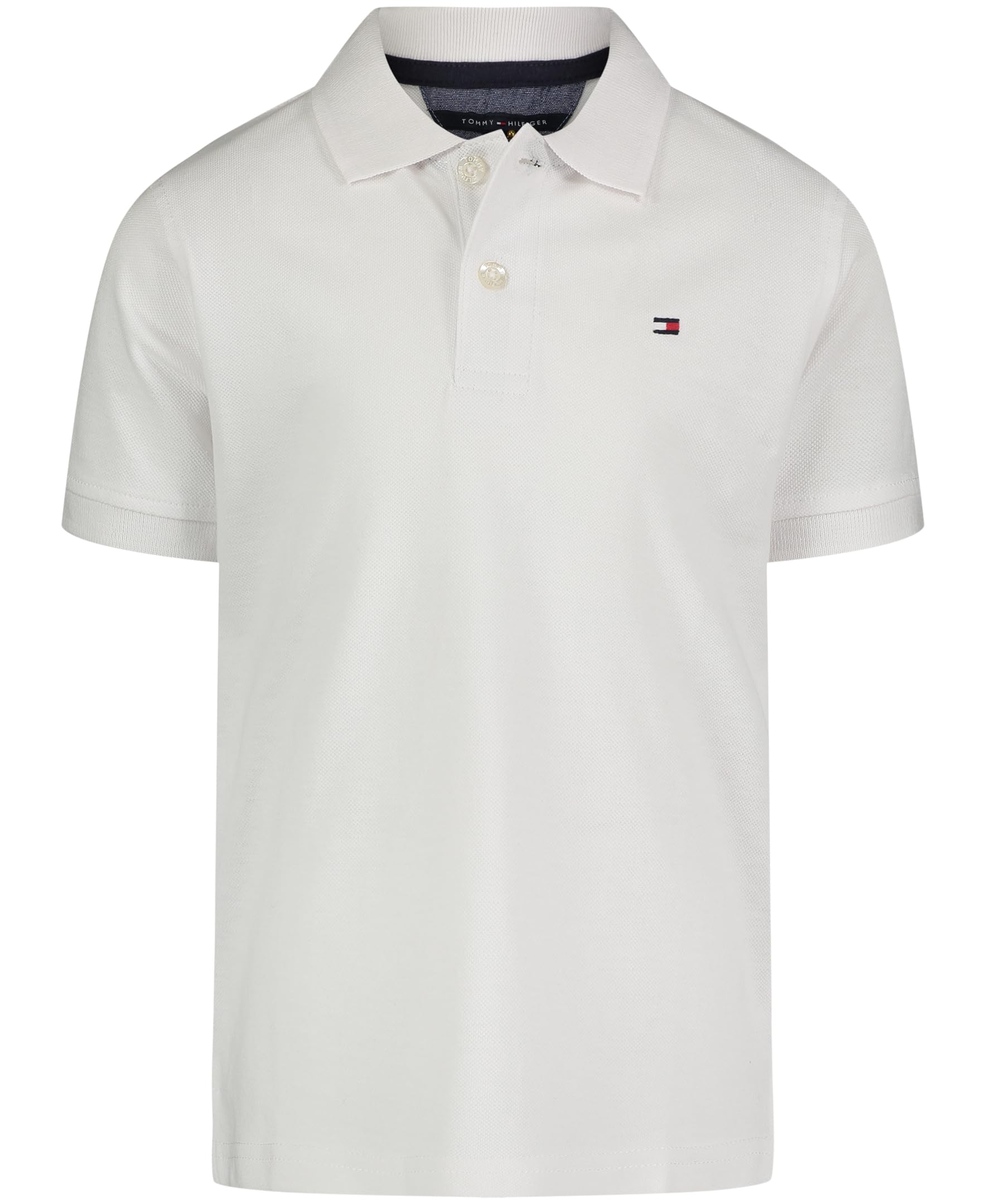 Camisa Polo Tommy Hilfiger De Manga Curta Masculina Ivy White 16-18