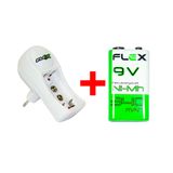Carregador De Pilha Aa/aaa + Bateria Flex 9v Bivolt Fxc11 - Ac2966c