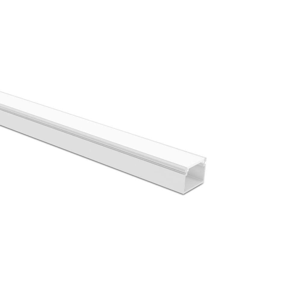 Perfil De Sobrepor Para Fita Led Taschibra Vertex 20 Com 1 Metro Branco