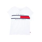 Camiseta Tommy Hilfiger Feminina De Manga Curta Branca 6x