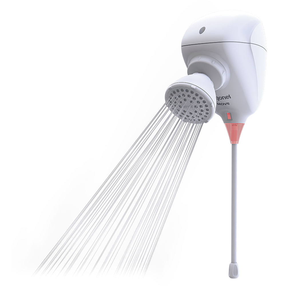 Ducha Zagonel Move Eletr&ocirc,nica 5500W 127V Branco