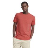 Camiseta Masculina Tommy Hilfiger De Manga Curta Com Gola Redonda Vermelha Grande