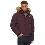 Jaqueta Masculina Tommy Hilfiger Em Tecido Ártico Acolchoado Com Snorkel