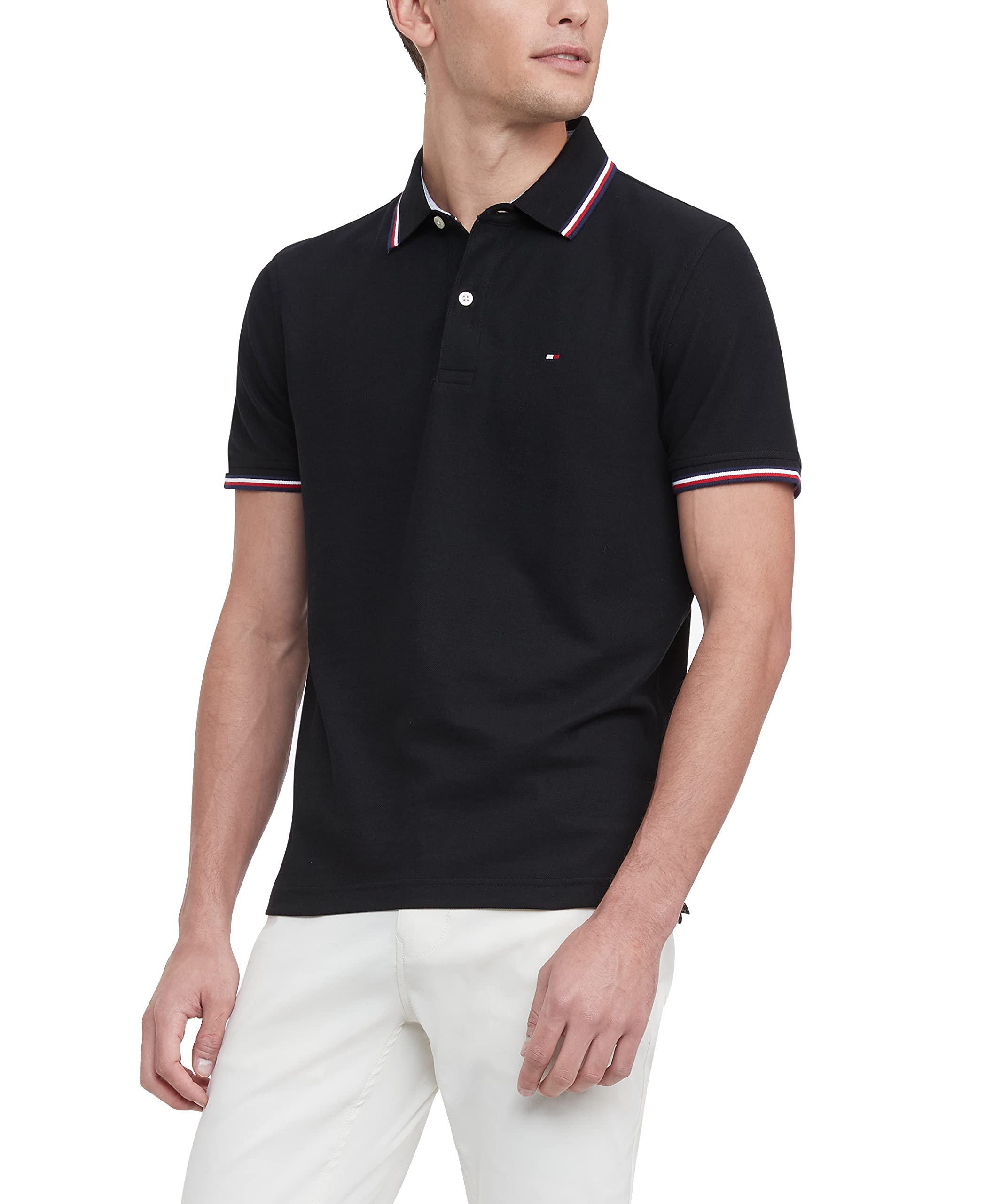 Camisa Polo Tommy Hilfiger Sport Moisture Wicking Para Homens