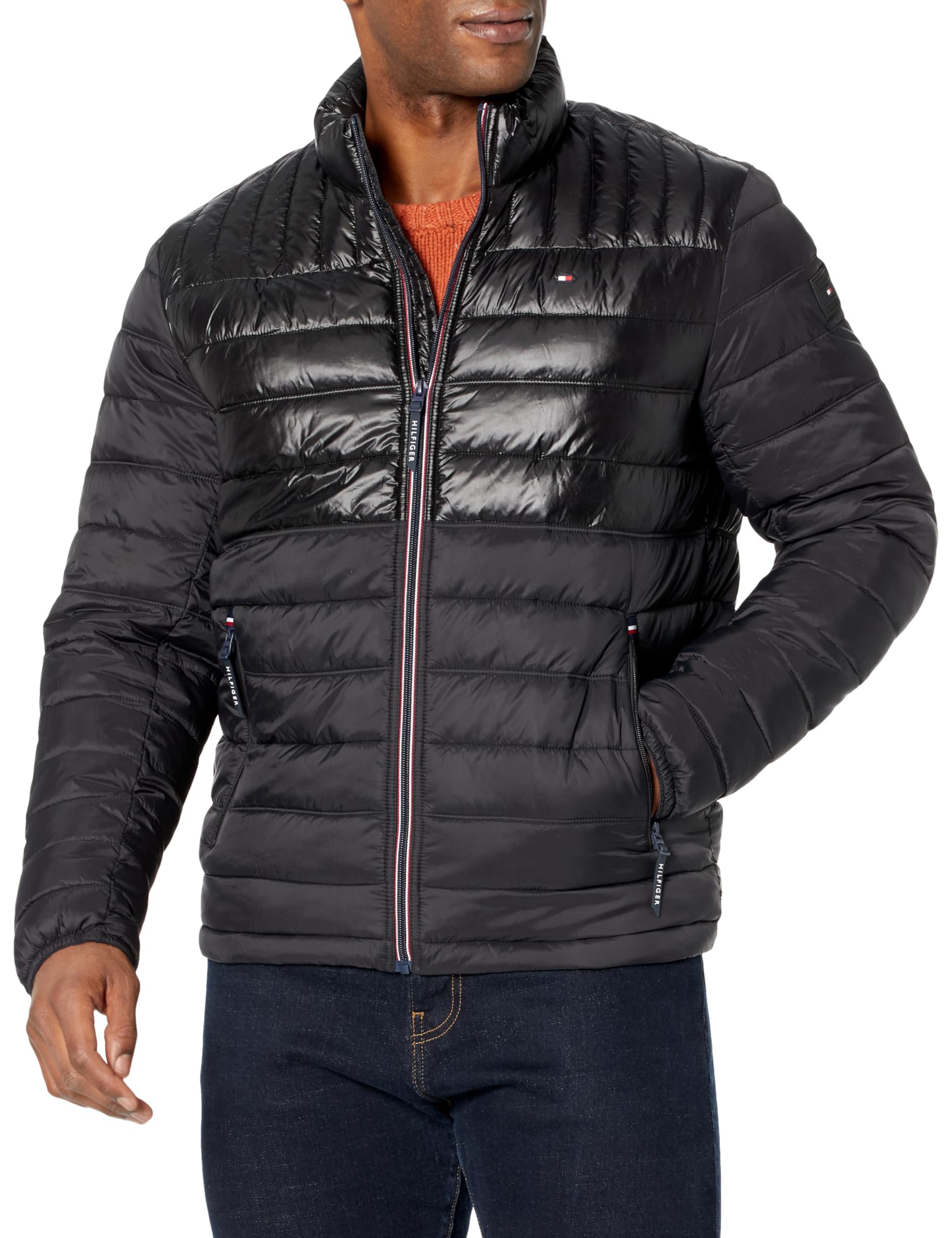 Blusão Tommy Hilfiger Masculino Ultra Loft Leve Preto