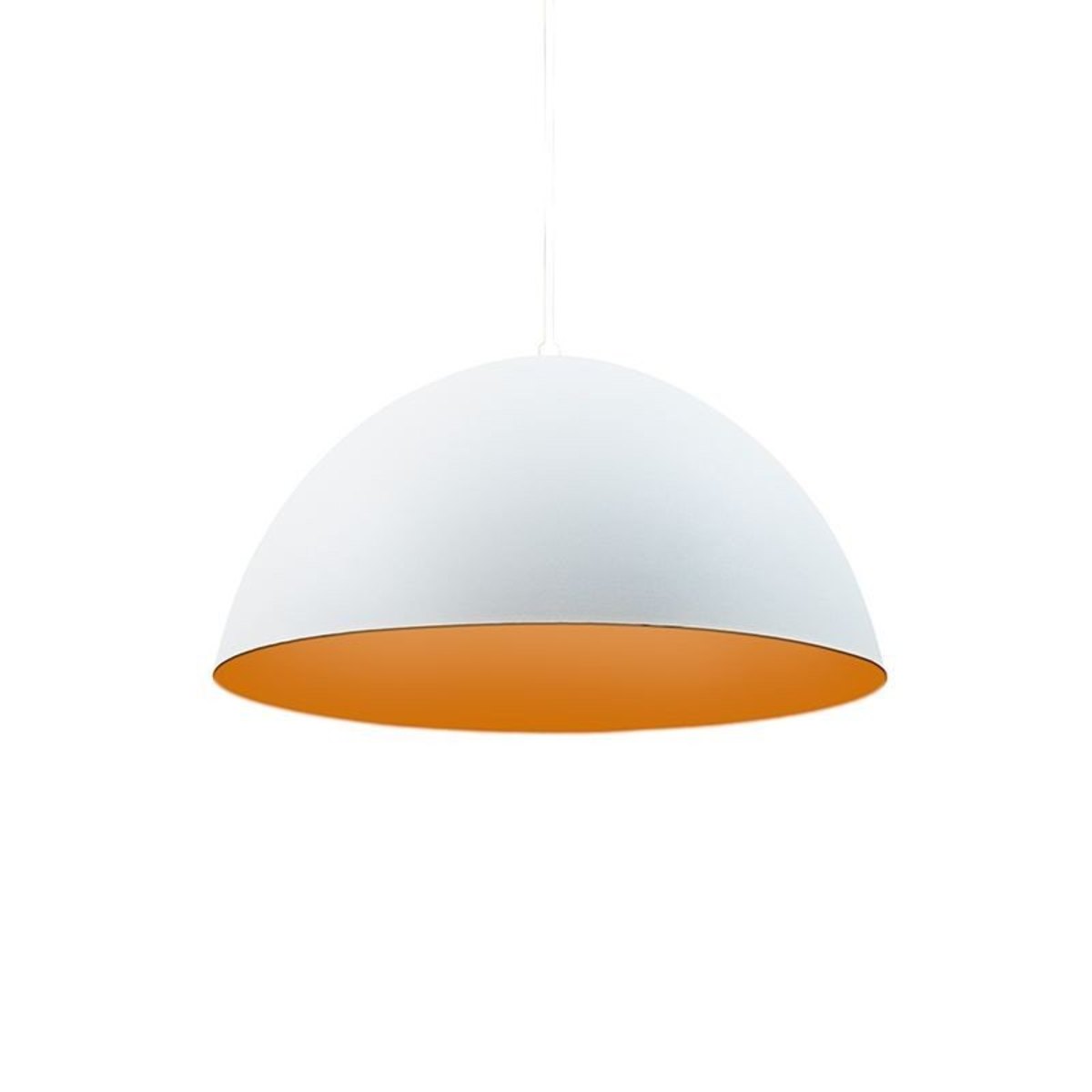 Lustre Pendente Taschibra Brooklyn Branco e Cobre E27 Bivolt