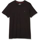 Camiseta Masculina Tommy Hilfiger De Manga Curta Com Gola Redonda Preta