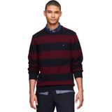 Suéter Masculino Com Gola Redonda Estruturada Tommy Hilfiger Em Algodão