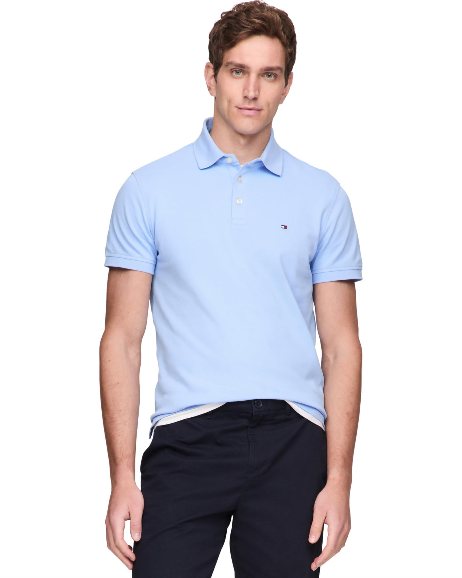 Camisa Polo Tommy Hilfiger 1985 Regular De Manga Curta Para Homens