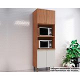 Paneleiro De Cozinha Requinte Torre Quente 2 Fornos Com 4 Portas 71cm Nature-nature-areia - Henn
