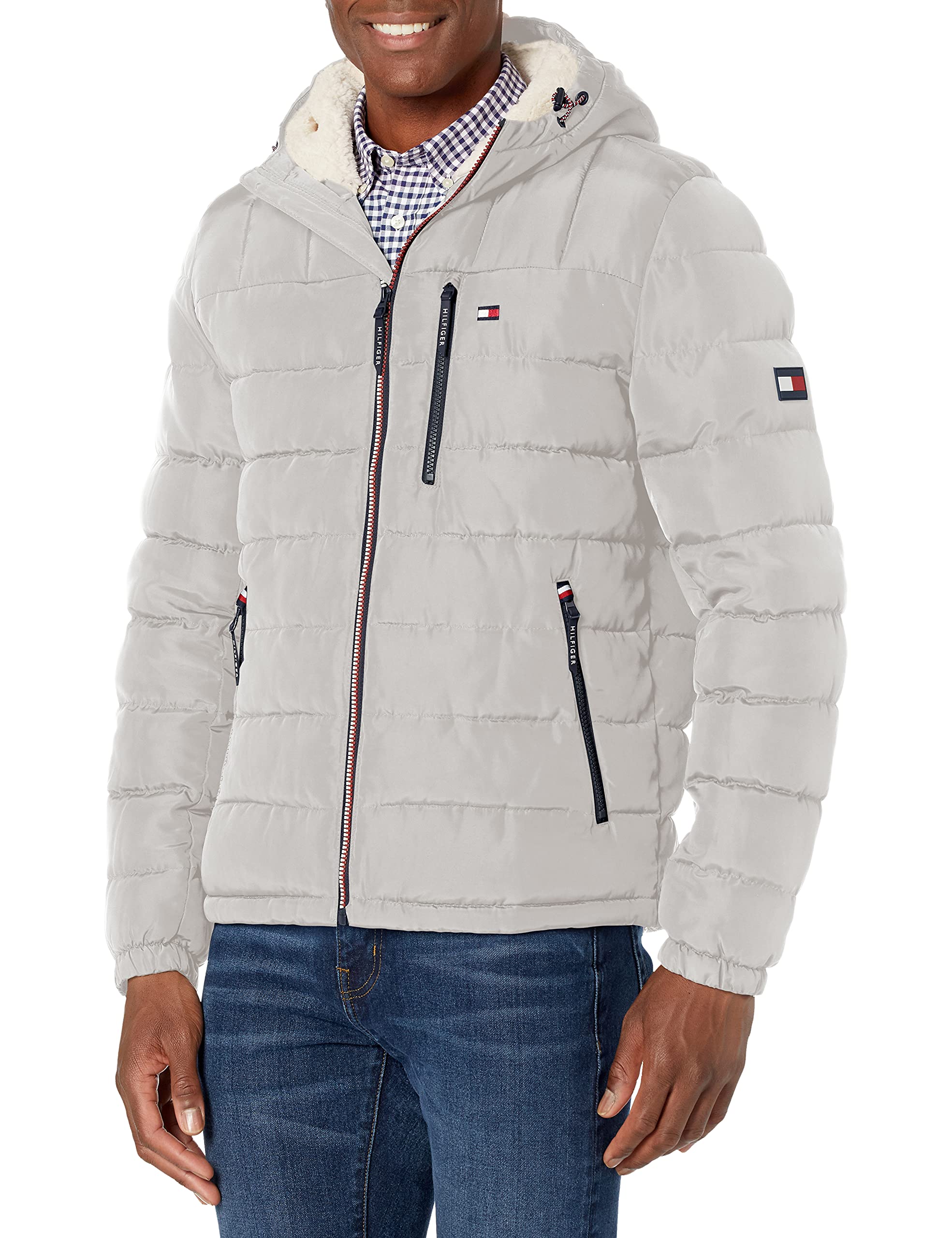 Jaqueta Masculina Tommy Hilfiger Puffer Ice Tech Resistente À Água