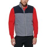 Colete Masculino Tommy Hilfiger De Lã Polar Azul/cinza Claro, Tamanho L, Alto