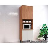 Paneleiro De Cozinha Requinte Torre Quente 1 Forno Com 4 Portas 71cm Nature-nature-areia - Henn
