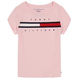 Camiseta Tommy Hilfiger Feminina De Manga Curta 6x Rose Shadow