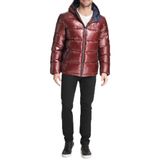 Blusão Tommy Hilfiger Masculina Com Capuz Puffer Perolizado Roxo