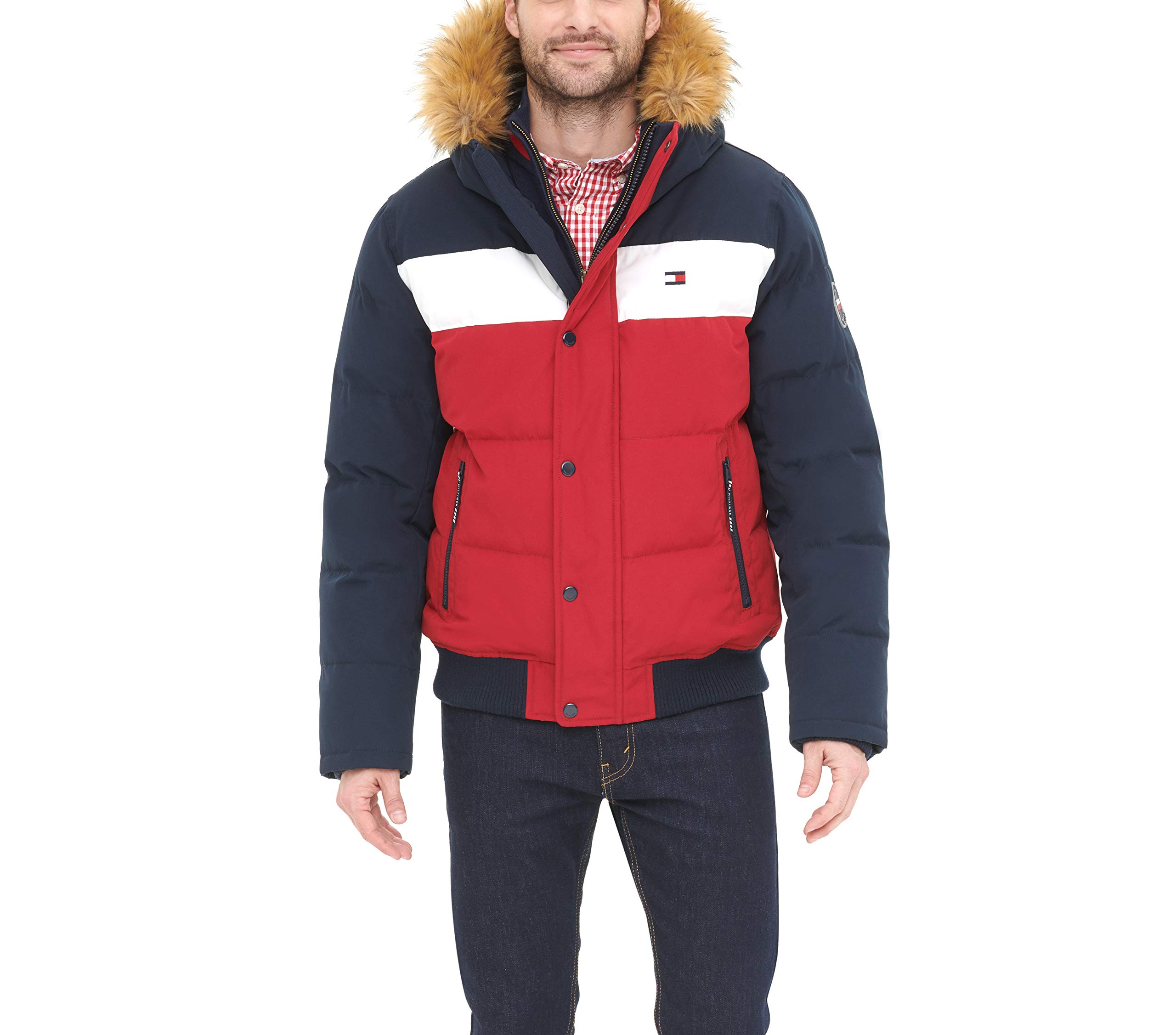 Jaqueta Tommy Hilfiger Acolchoada De Tecido Ártico Snorkel Bomber