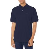 Camisa Polo Tommy Hilfiger De Manga Curta De Algodão Pique Masculina