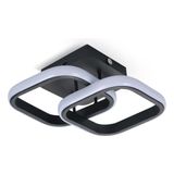 Luminária Led 3em1 Quadrado Moderno Bivolt 20w Sobrepor Pret
