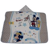 1 Toalha De Banho Disney Com Capuz Forrada De Fralda Mickey