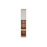 Módulo De Quarto Casal Armário Mesa De Cabeceira Rizon-linea 1 Porta C-1 Gaveta Cumaru-fendi - Novo Horizonte