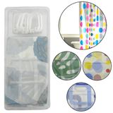 Cortina Box Plastico Estampa Sortida Com 6 Ganchos 180x140cm
