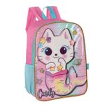 Mochila Costas Infantil Escolar Luxcel Gata Cindy Is40971cd