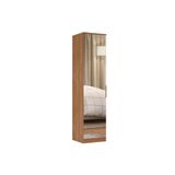 Modulado De Quarto Guarda Roupa C/ 1 Porta C/ Espelho 71230k Irlanda Amêndola Touch - Demóbile