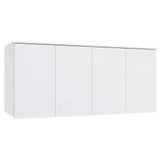 Modulado De Quarto Armário Ponte Aéreo Casal N542 Adapt C- 4 Portas Branco - Kappesberg