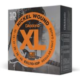 Cordas De Guitarra D&#39;addario Xl Nickel Electric Exl110-10p, Pacote Com 10