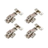 Multiuso Quarto Kit Dobradiça De Cozinha Baixa 35mm C- 4 Un O973-64 Prata - Henn