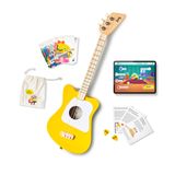 Guitarra Acústica Loog Mini Para Crianças Iniciantes De 3 Cordas 3 Ou Mais