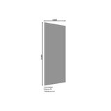 Multiuso De Cozinha Painel De Edição P- Fechamento Americana 240x100x1,5cm Branco - Henn