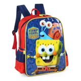 Mochila Bob Esponja Infantil Masculina Costas Escolar G