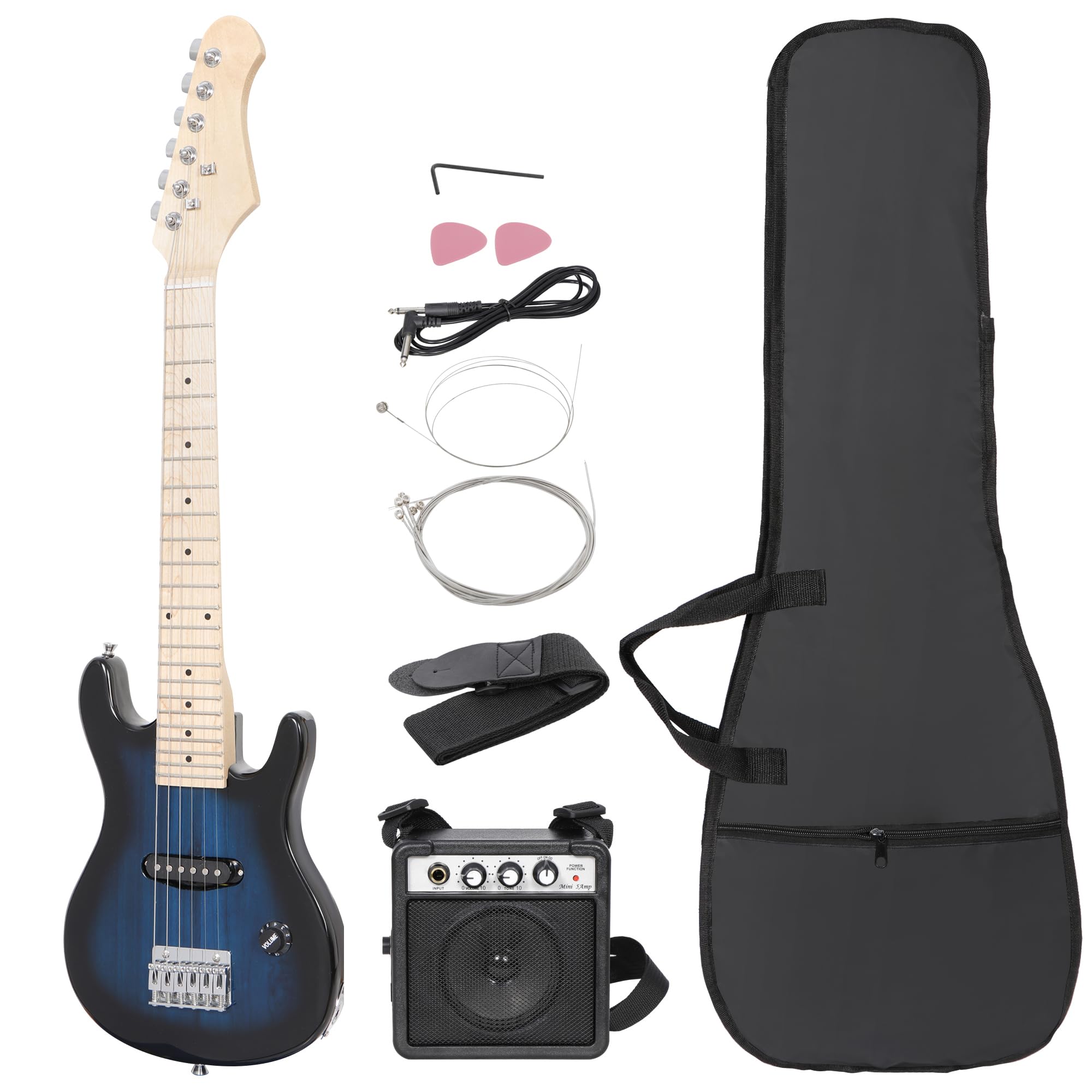 Kit Inicial De Guitarra Elétrica Smartxchoices De 30 Polegadas Para Crianças