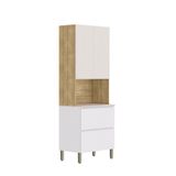 Paneleiro 80cm Art 3 Portas 2 Gavetas 2934 Kits Paraná Freijó E Artico E Soft