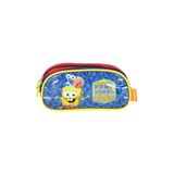 Estojo Duplo Escolar Bob Esponja - Vermelho