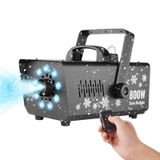 Máquina De Neve Vevor 800w Para Fazer Neve Com 9 Luzes Led Rgb 1l