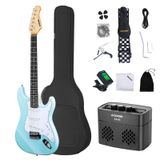 Kit Para Iniciantes De Guitarra Elétrica Aodsk Com Amplificador De 99 Cm Em Tamanho Real