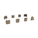 Multiuso De Cozinha Kit 8 Pés Pvc B110 Nogal - Kappesberg