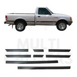 Friso Lateral Borrachão Ranger Até 1999 Cabine Simples 8 Pçs