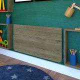 Mesa Dobrável 60cm com Canto Arredondado Bramov Móveis Carvalho Mel
