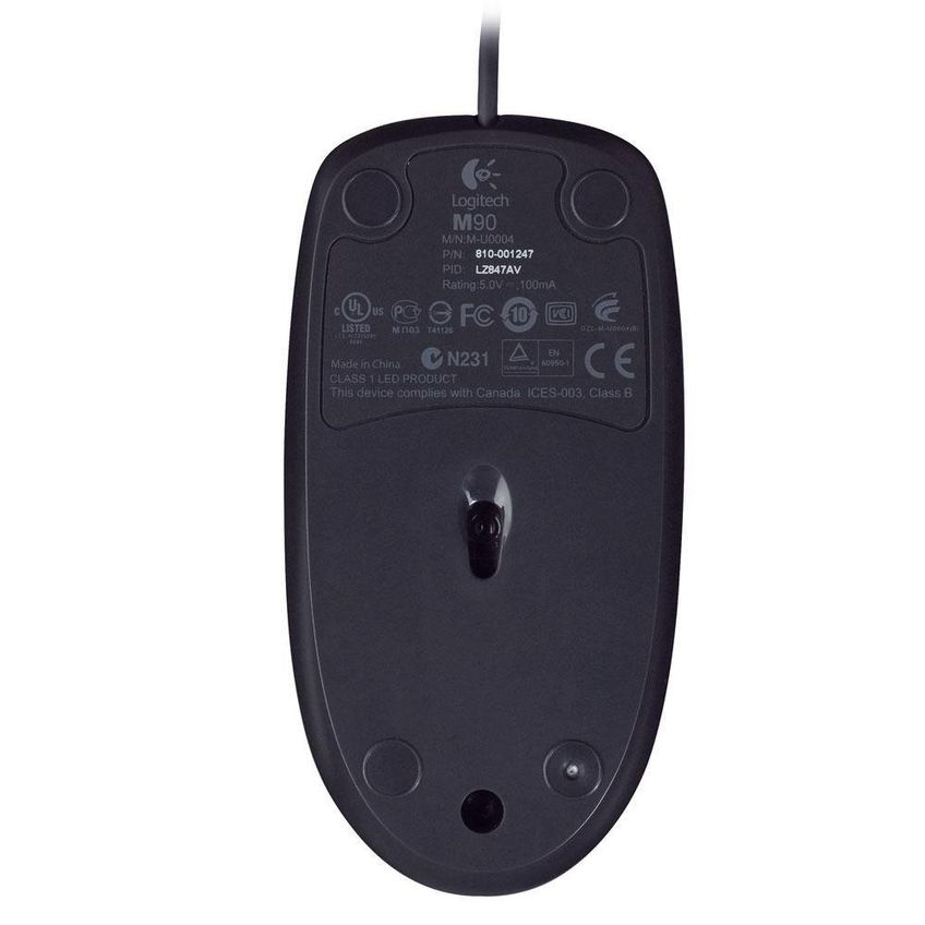 Mouse Optico Usb Preto Logitech M90 - imagem 4