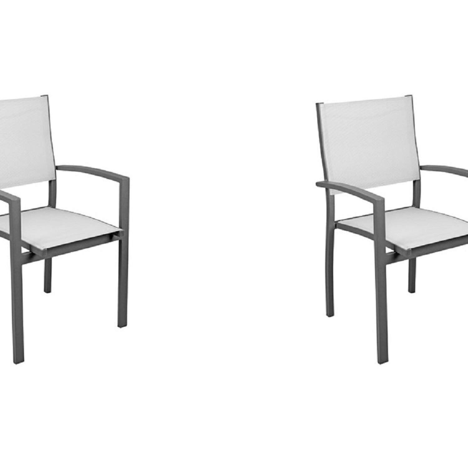 Conjunto 2 Cadeira Alumínio Angra Amêndoa/bege