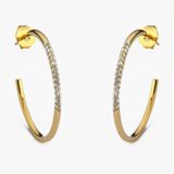 Brinco Argola Dourada: Elegância Radiante Banhada A Ouro 18k